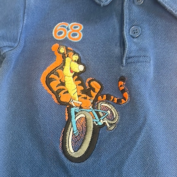 Disney - Blue and Orange Polo Shirt with Sporty Tigger Design - Picture 3 of 5